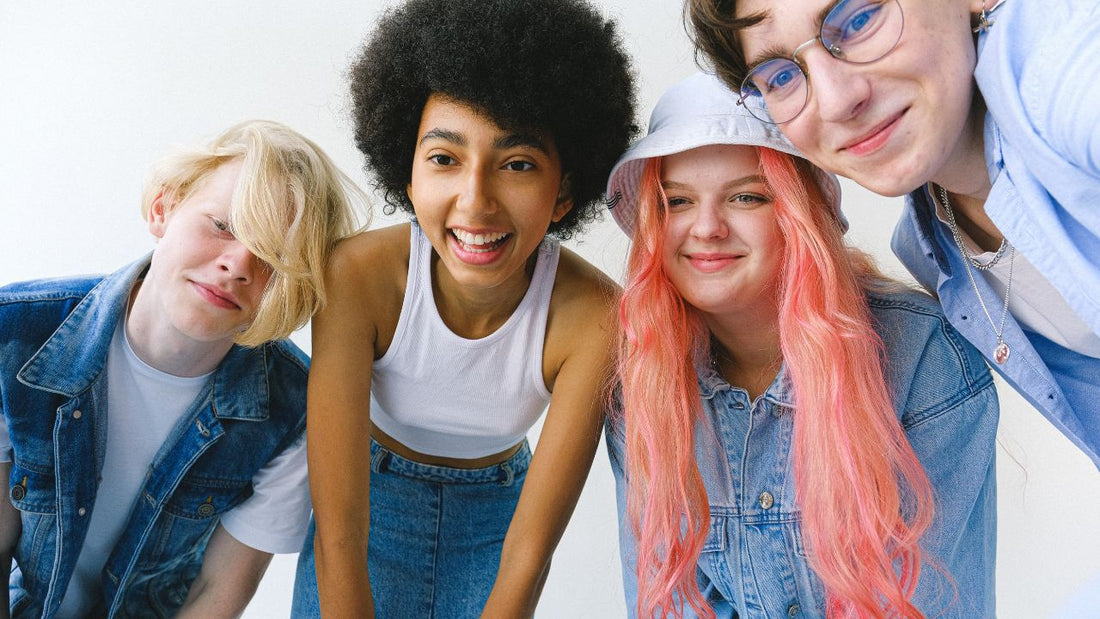 group of friends smiling