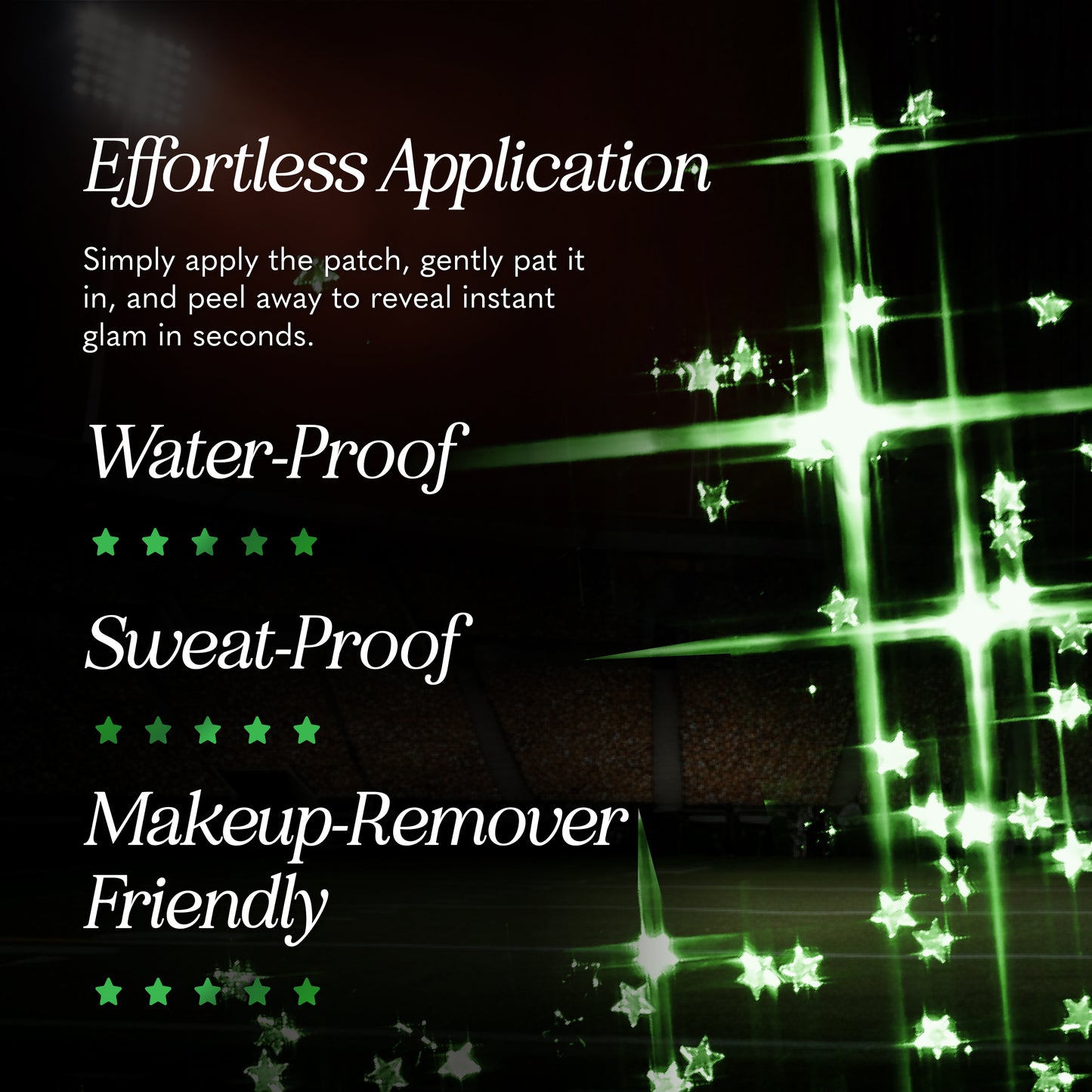 Green Spirit Speckles Makeup Patches - Team Spirit Collection