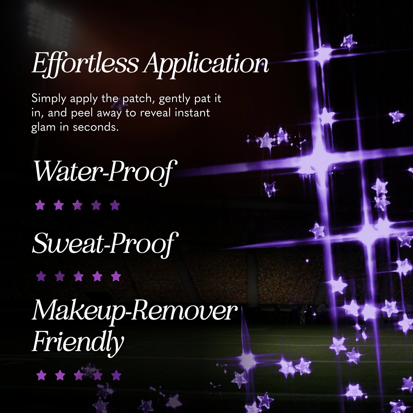 Purple Spirit Speckles Makeup Patches - Team Spirit Collection