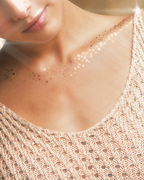 Gold Decolletage Glitter Makeup Patches