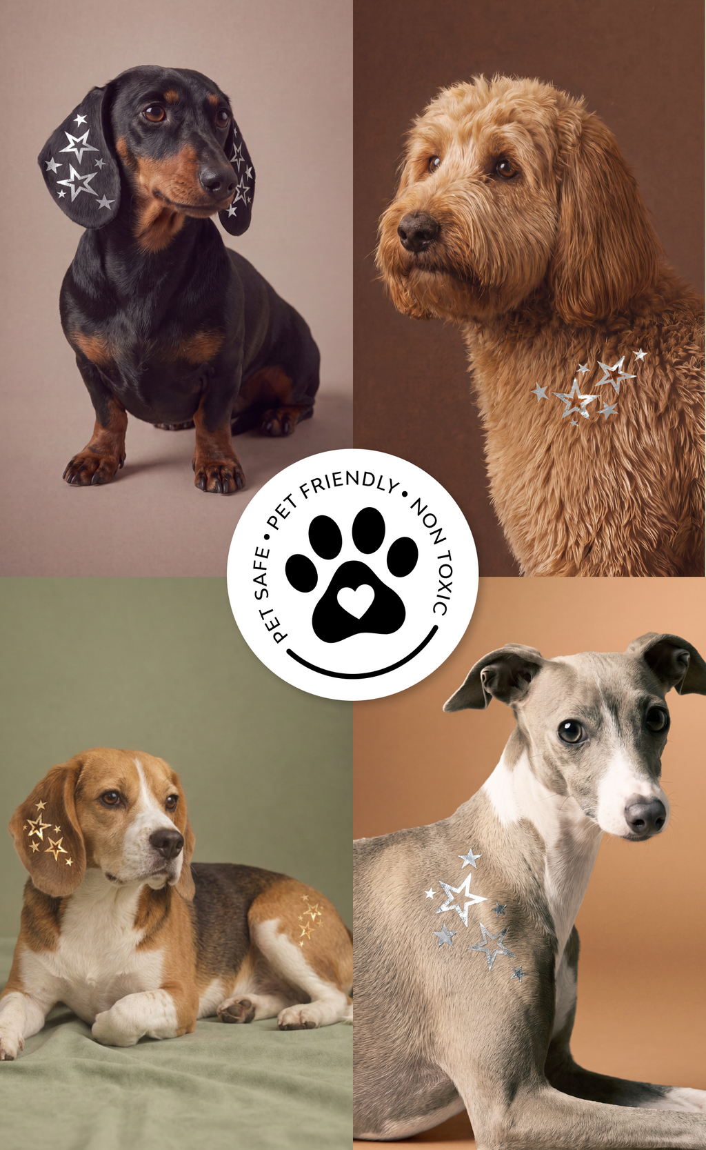 Silver Star Speckles Pet Patches