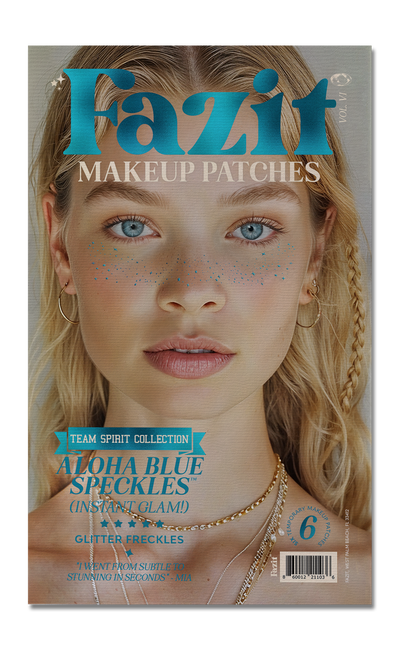 Aloha Blue Spirit Speckles Makeup Patches - Team Spirit Collection