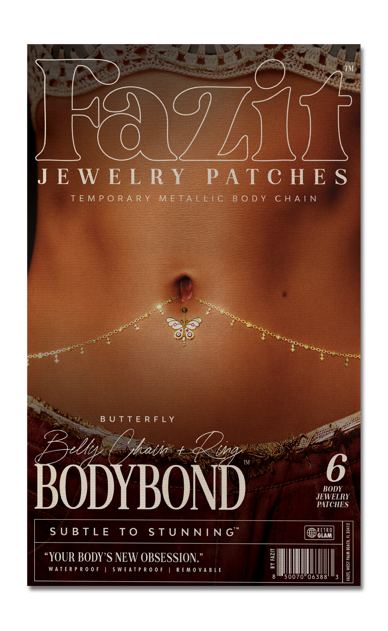 Butterfly Belly Chain + Ring Bodybond