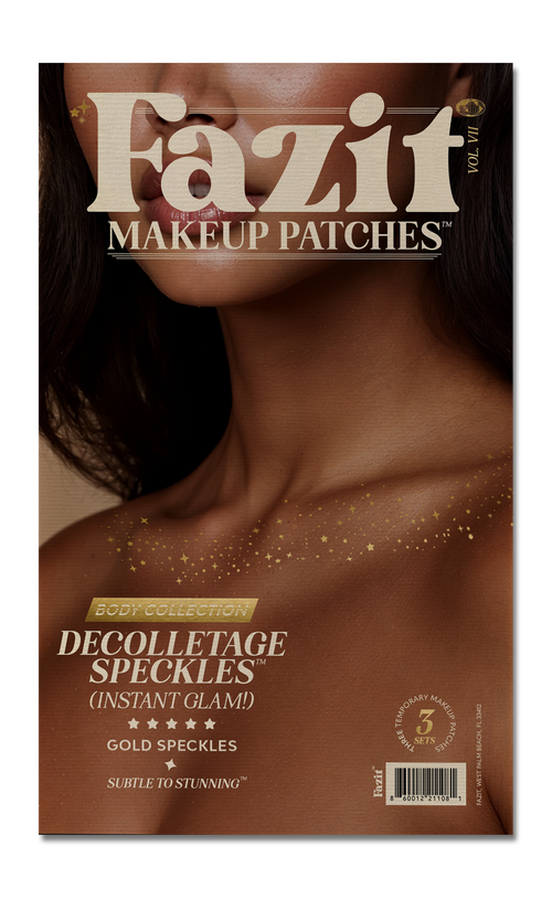gold decolletage patches