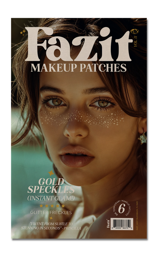 Gold Glitter Freckles Makeup Patches