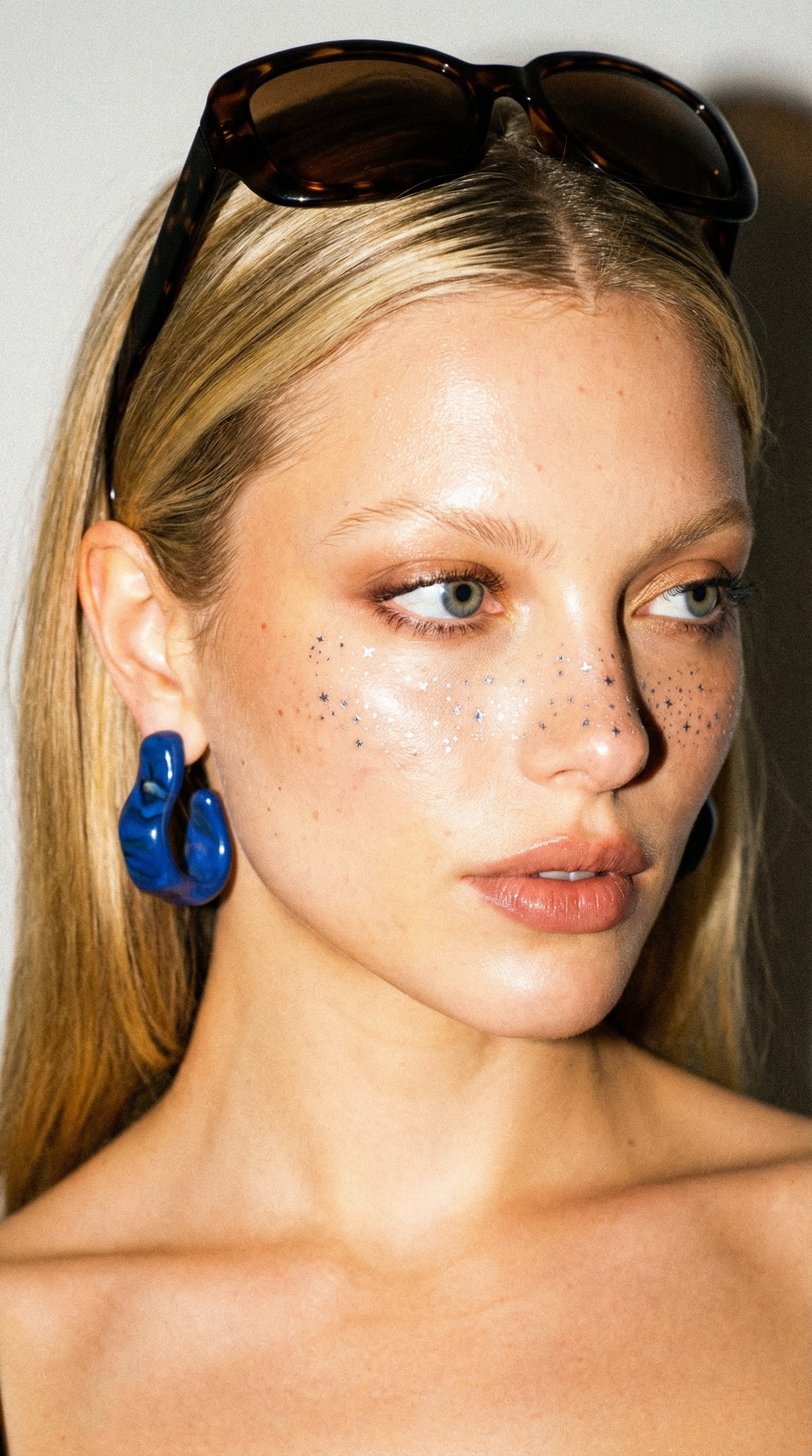 Silver Glitter Freckles Makeup Patches
