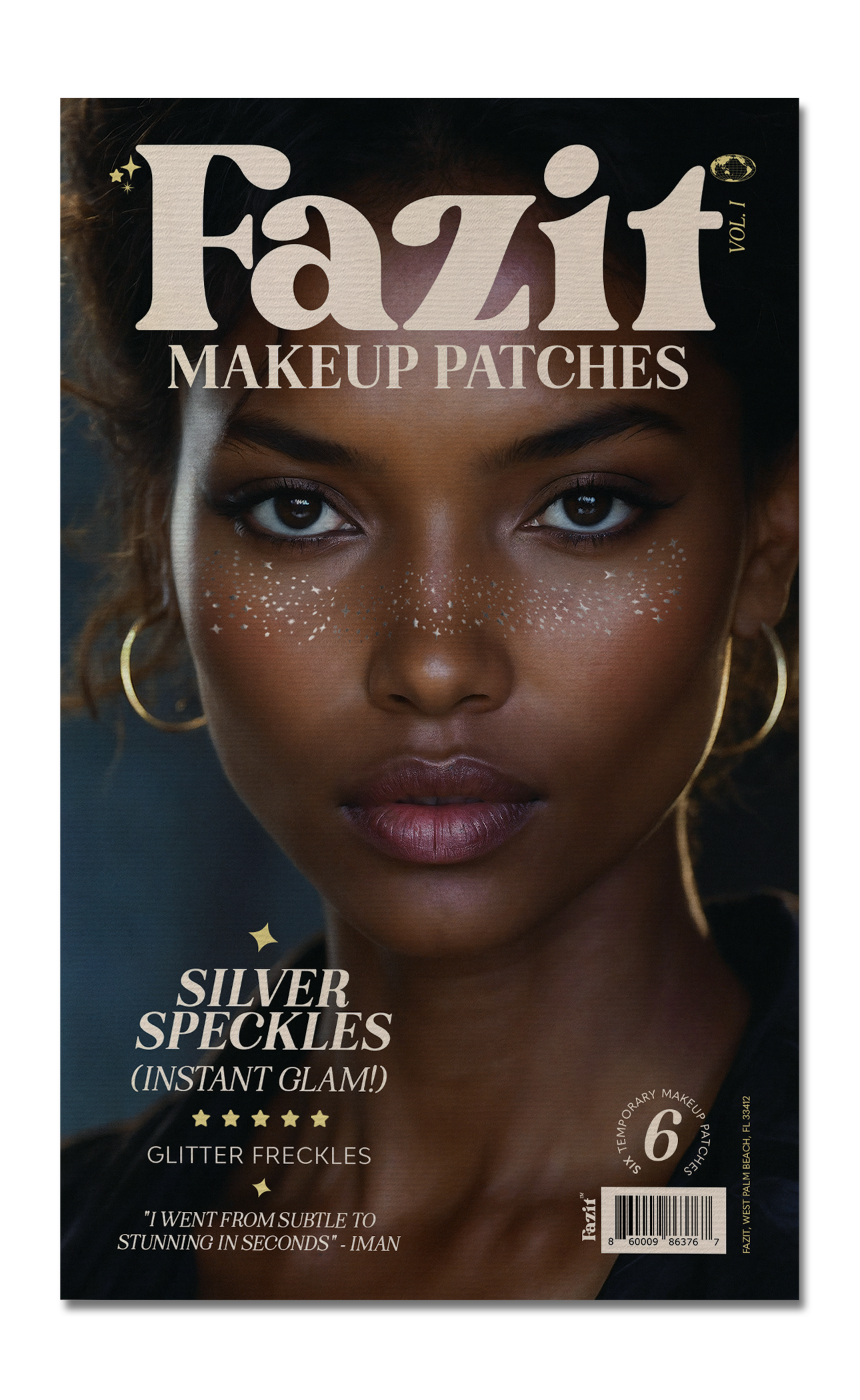 Silver Glitter Freckles Makeup Patches