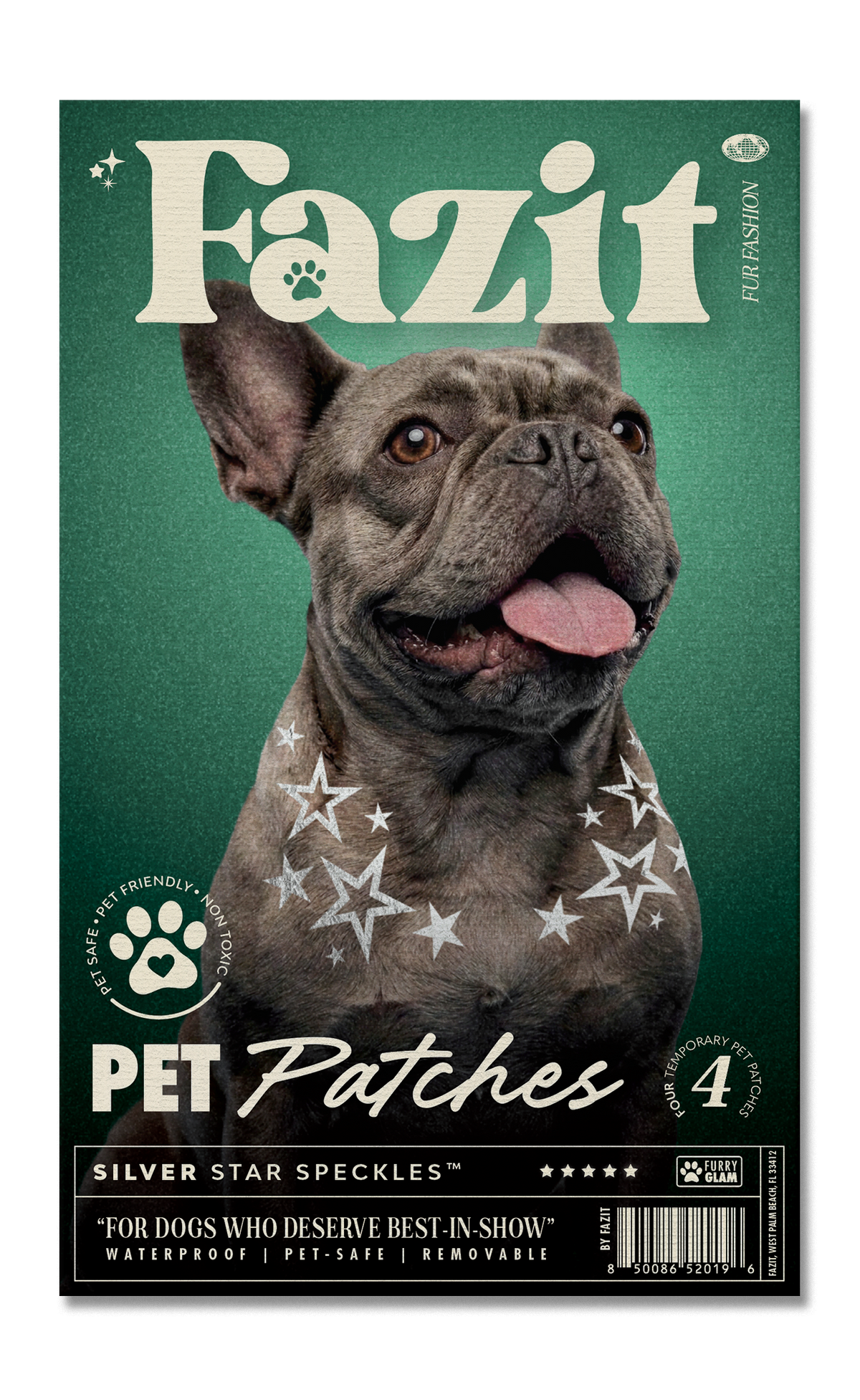 Silver Star Speckles Pet Patches