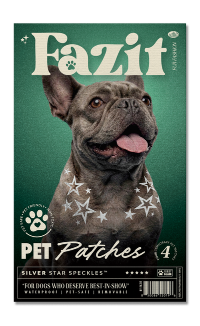 Silver Star Speckles Pet Patches