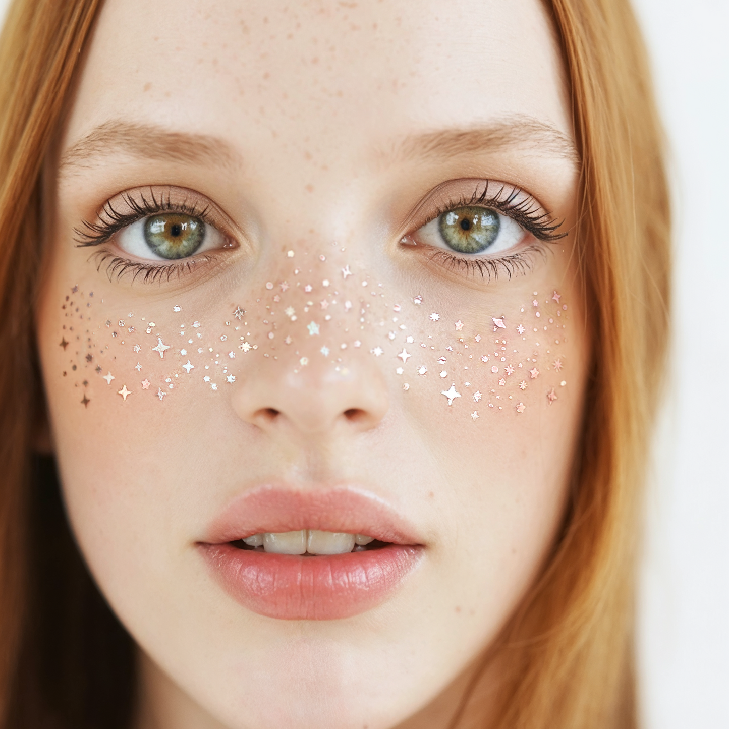 Rose Gold Stardust Speckles Makeup Patches